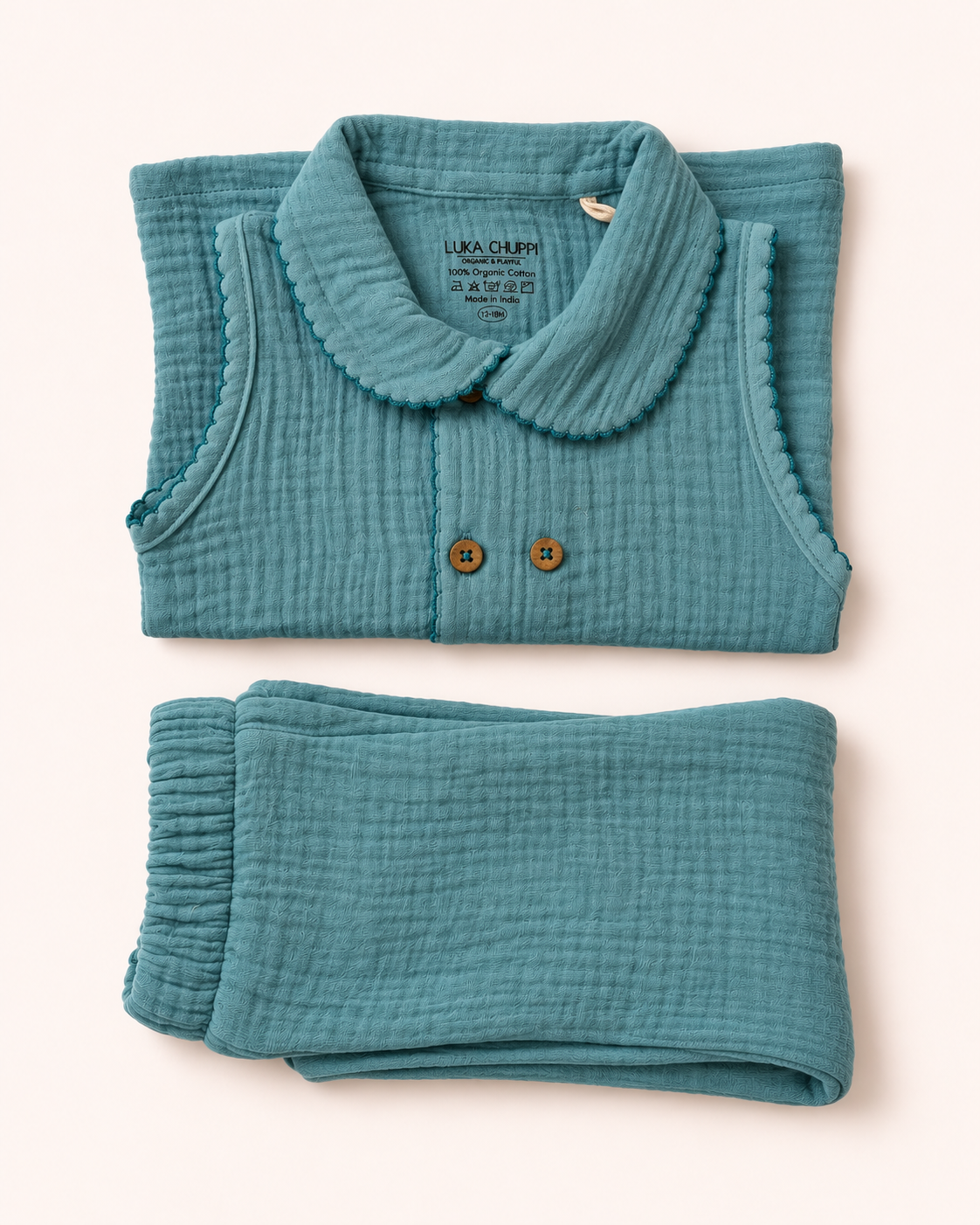 Gentle Promise Teal Blue Co-Ord Set