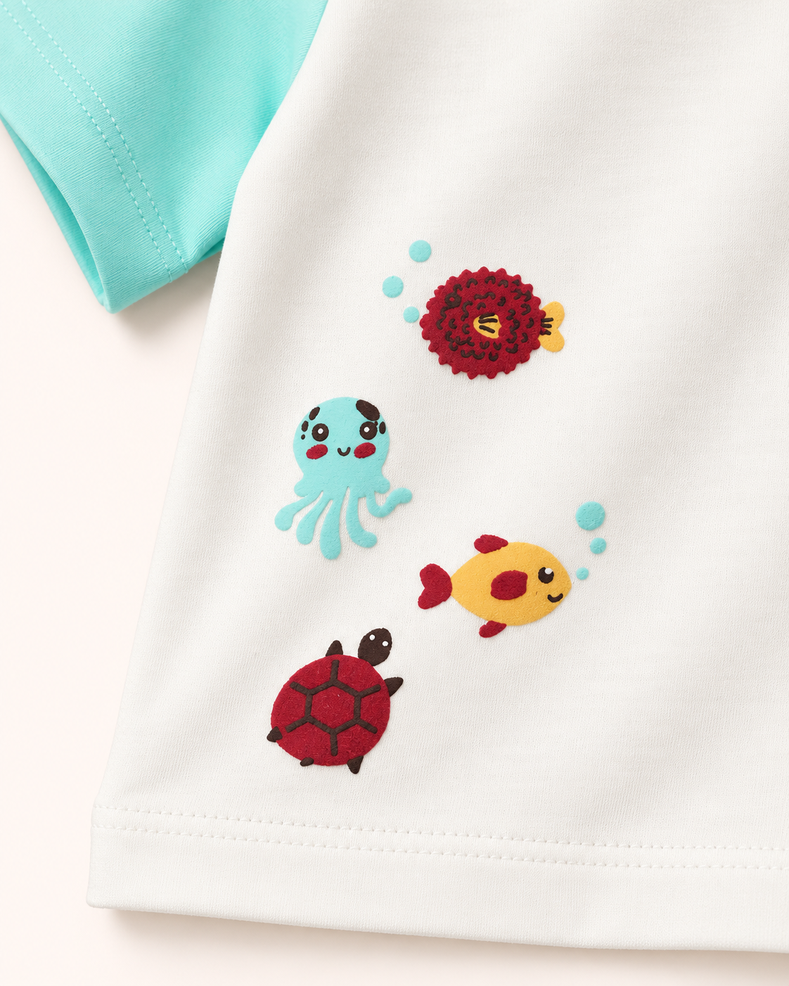 Scuba Scene Sea Green T-shirt