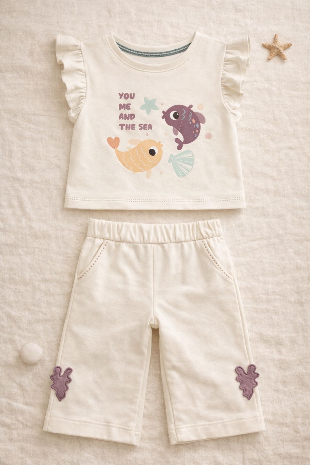 Ocean Glow Cord Set – 100% Organic Cotton Baby Cord Set (3–24 Months)