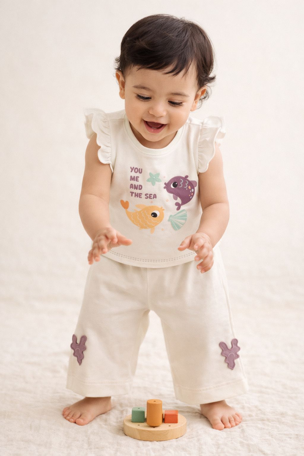 Ocean Glow Cord Set – 100% Organic Cotton Baby Cord Set (3–24 Months)